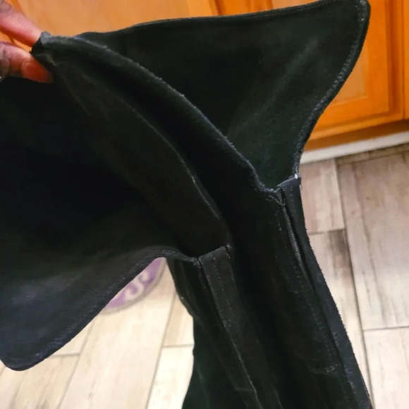 ANNA CORI Crosta Negru black suede over the knee designer luxury boots Wmn's 7.5 - Picture 8 of 16